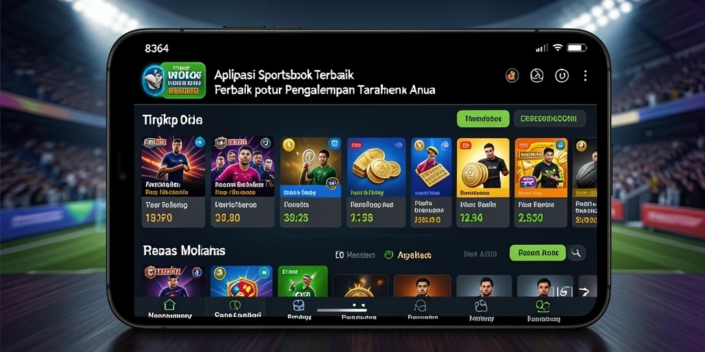 Tampilan gameplay Sportsbook pada aplikasi 8364 yang menarik.