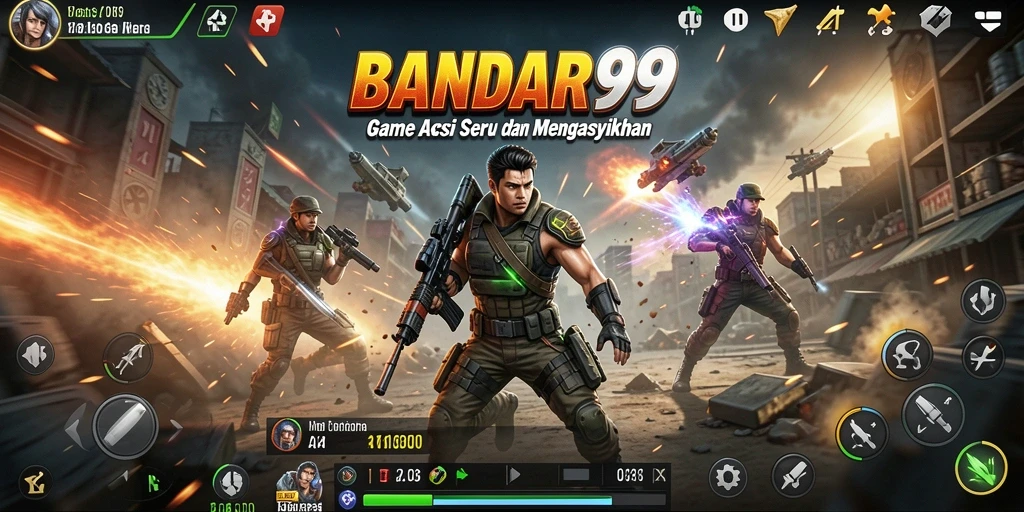 Tangkapan layar menampilkan aksi mendebarkan dari gameplay BANDAR99.