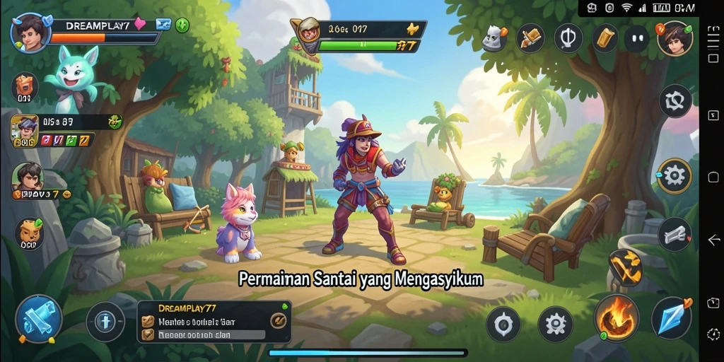 Tampilan gameplay DREAMPLAY77 yang menarik dan penuh tantangan.