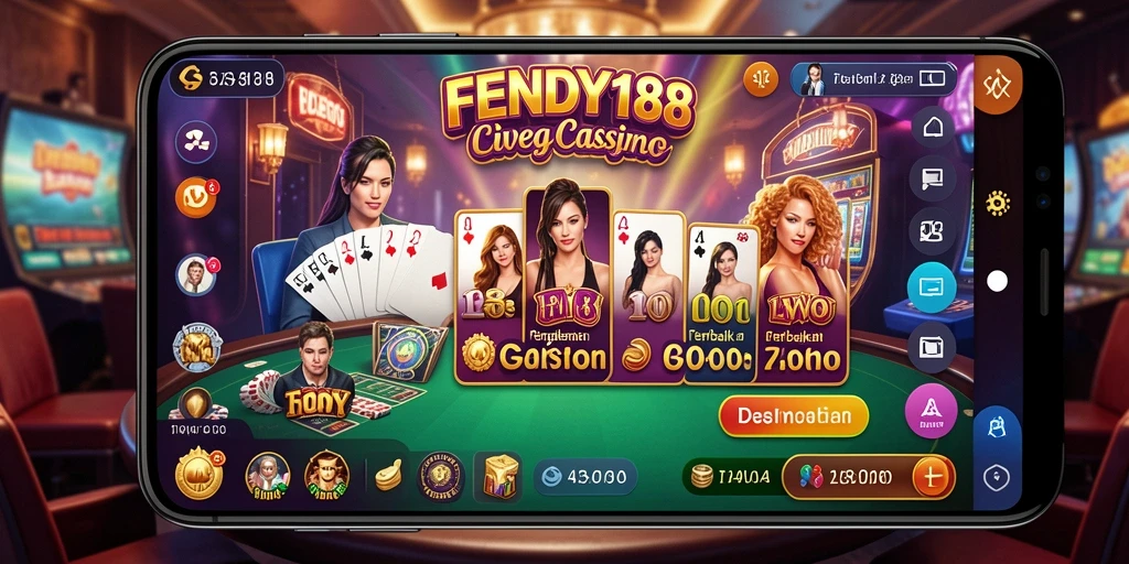 Screenshot gameplay FENDY188 menampilkan suasana Live Casino yang mengesankan.