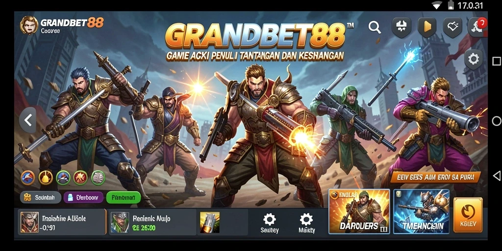 Tampilan gameplay mendebarkan dari GRANDBET88 dengan aksi yang keren.