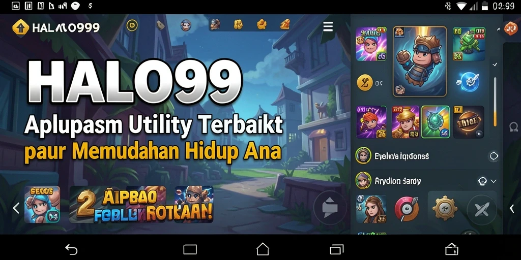Tampilan antarmuka HALO99 yang bersih dan efektif.