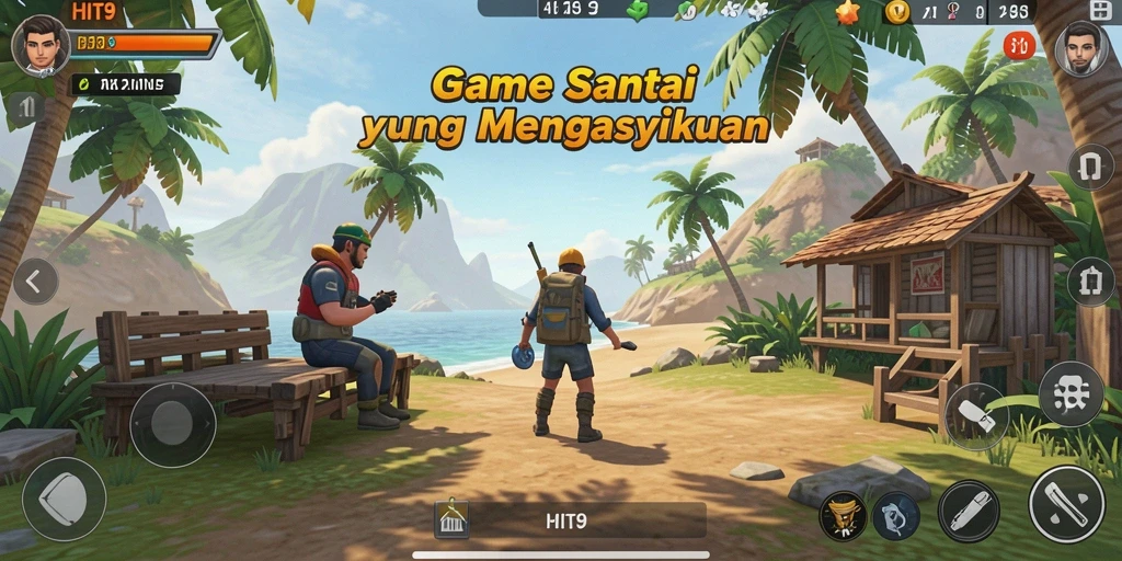 Screenshot HIT9 yang menampilkan gameplay seru dan interaksi sosial.
