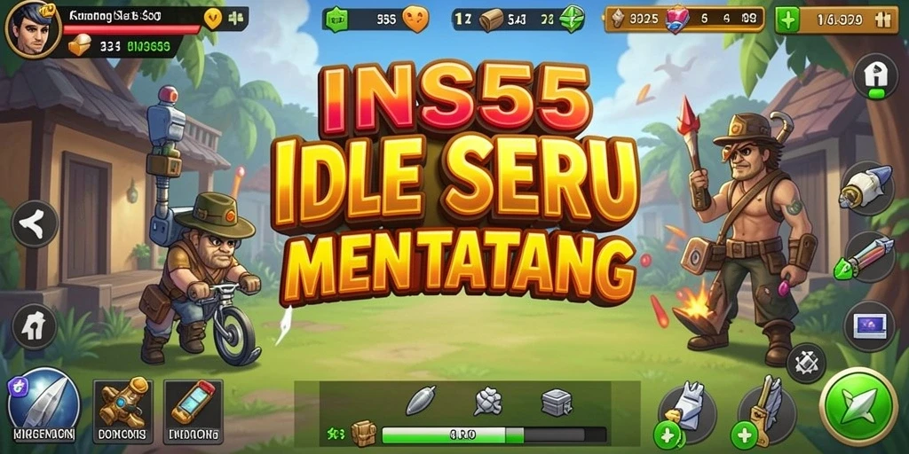 Tampilan gameplay INS55 yang menarik dalam genre Idle.