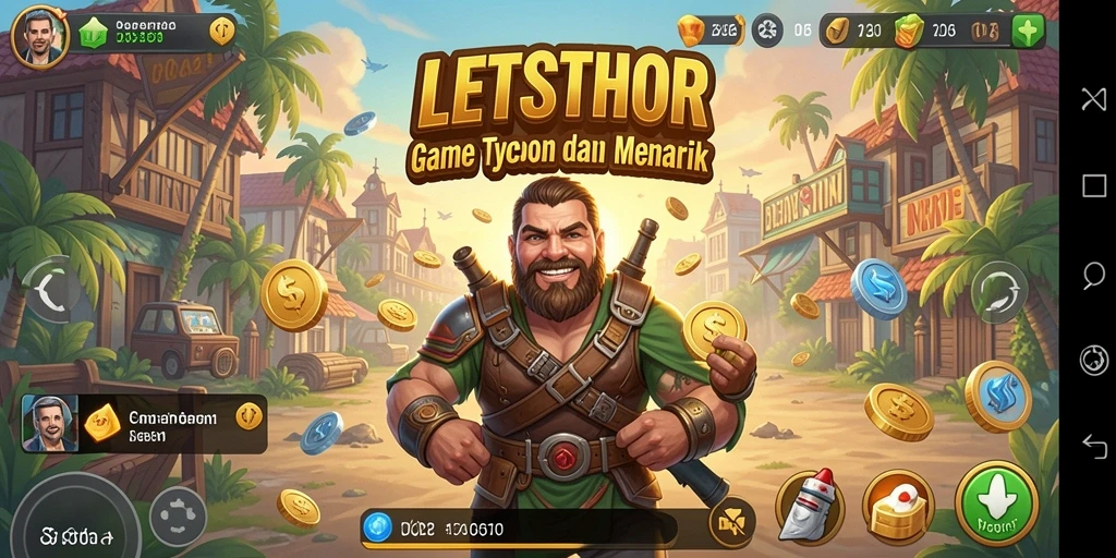 Tampilan screenshot gameplay LETSTHOR yang menarik dan strategis.
