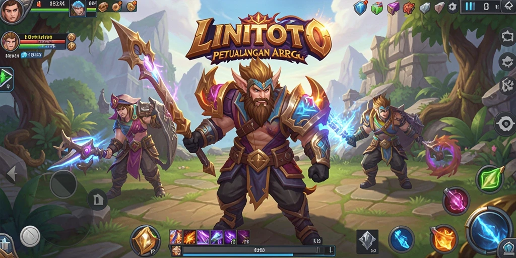Tangkapan layar gameplay ARPG yang mendebarkan di LINITOTO.