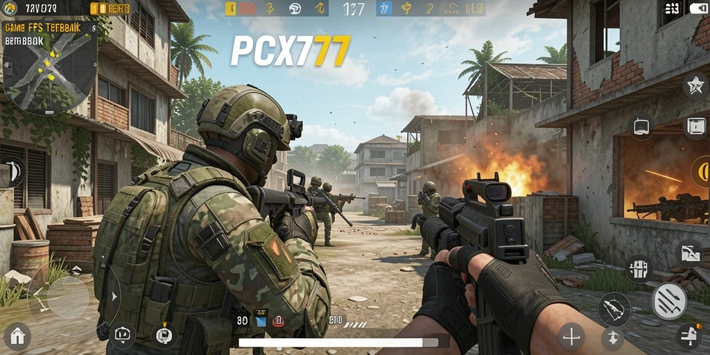 Tampilan gameplay yang seru dan menegangkan dari PCX777.