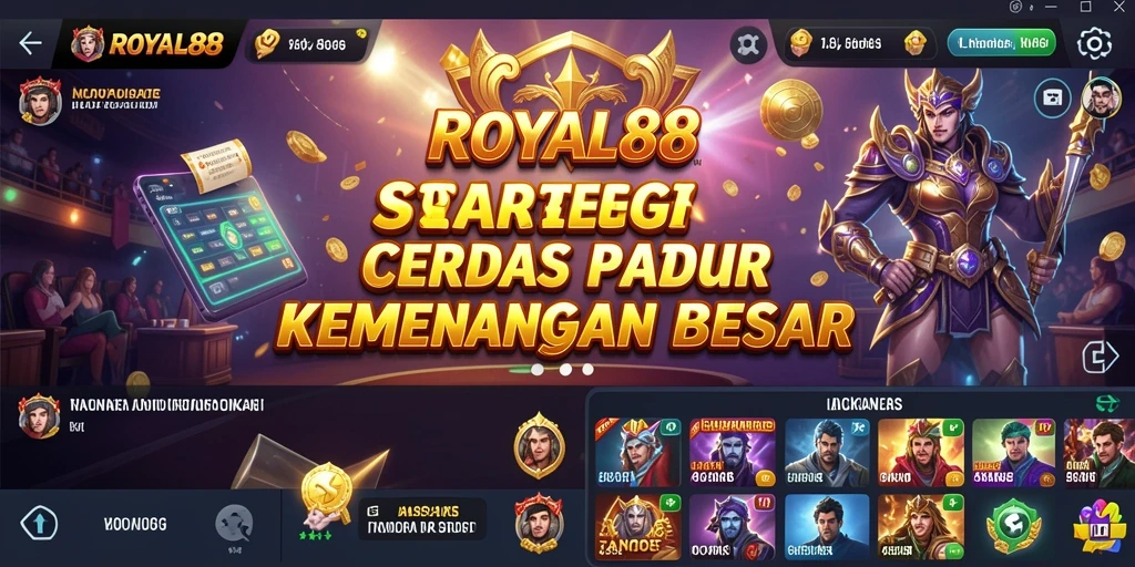 Tangkapan layar menunjukkan aksi strategi yang mendebarkan di ROYAL88.