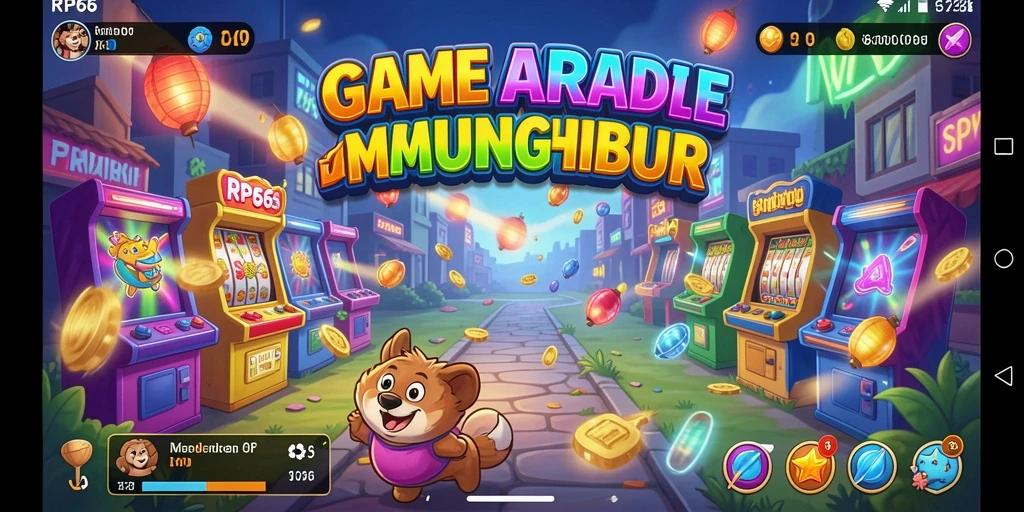 Tampilan gameplay seru RP66 dengan aksi Arcade yang mendebarkan.