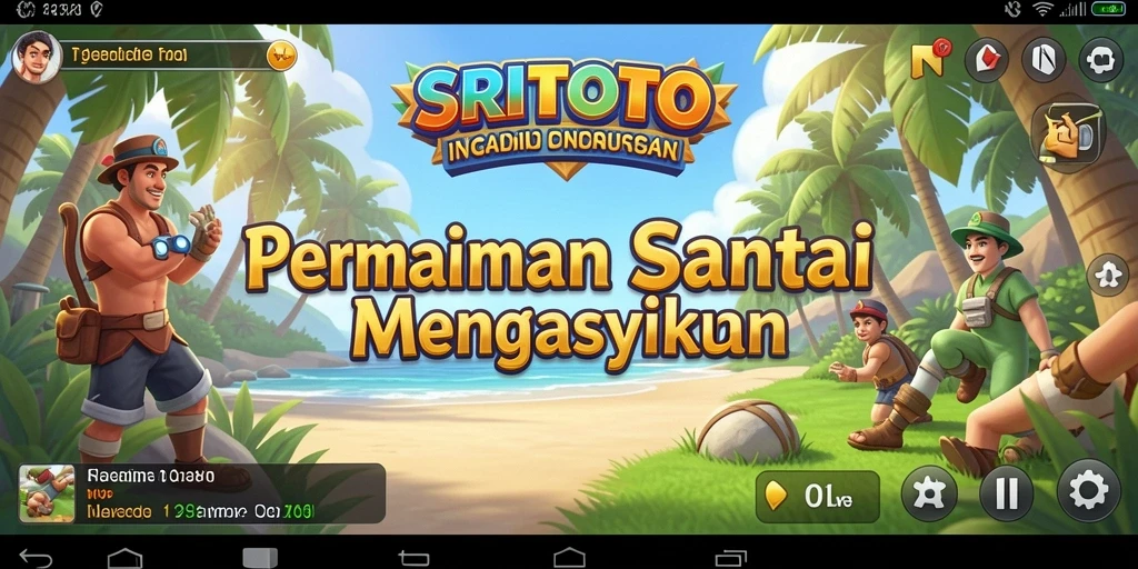 Tampilan gameplay SRITOTO yang penuh warna dan menarik