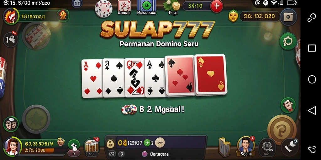Screenshot SULAP777 menampilkan aksi seru permainan Domino.