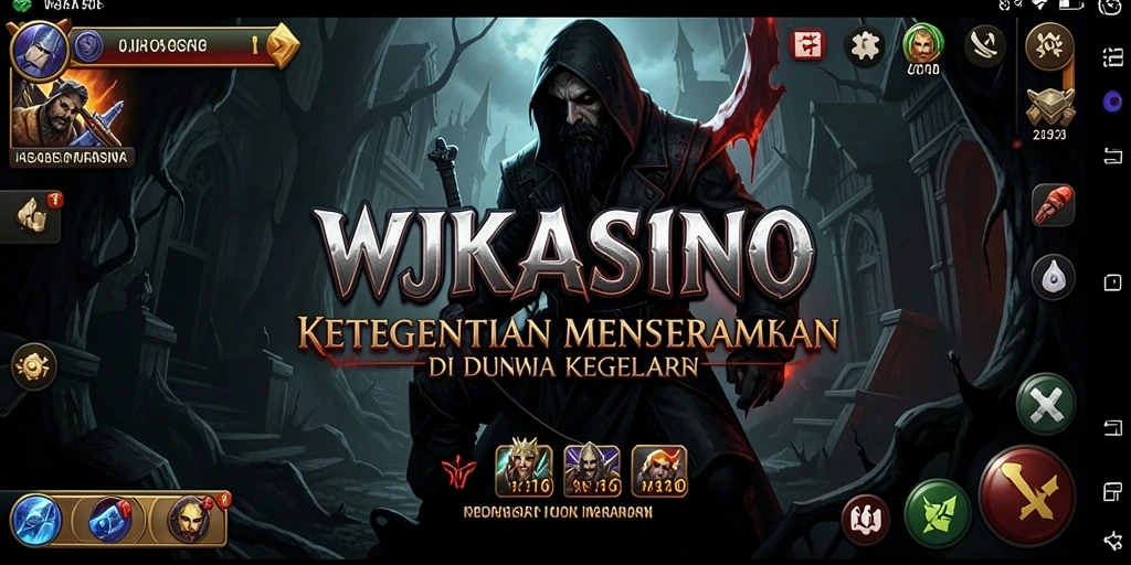Screenshot gameplay WJKASINO yang menampilkan ketegangan dan kegelapan.